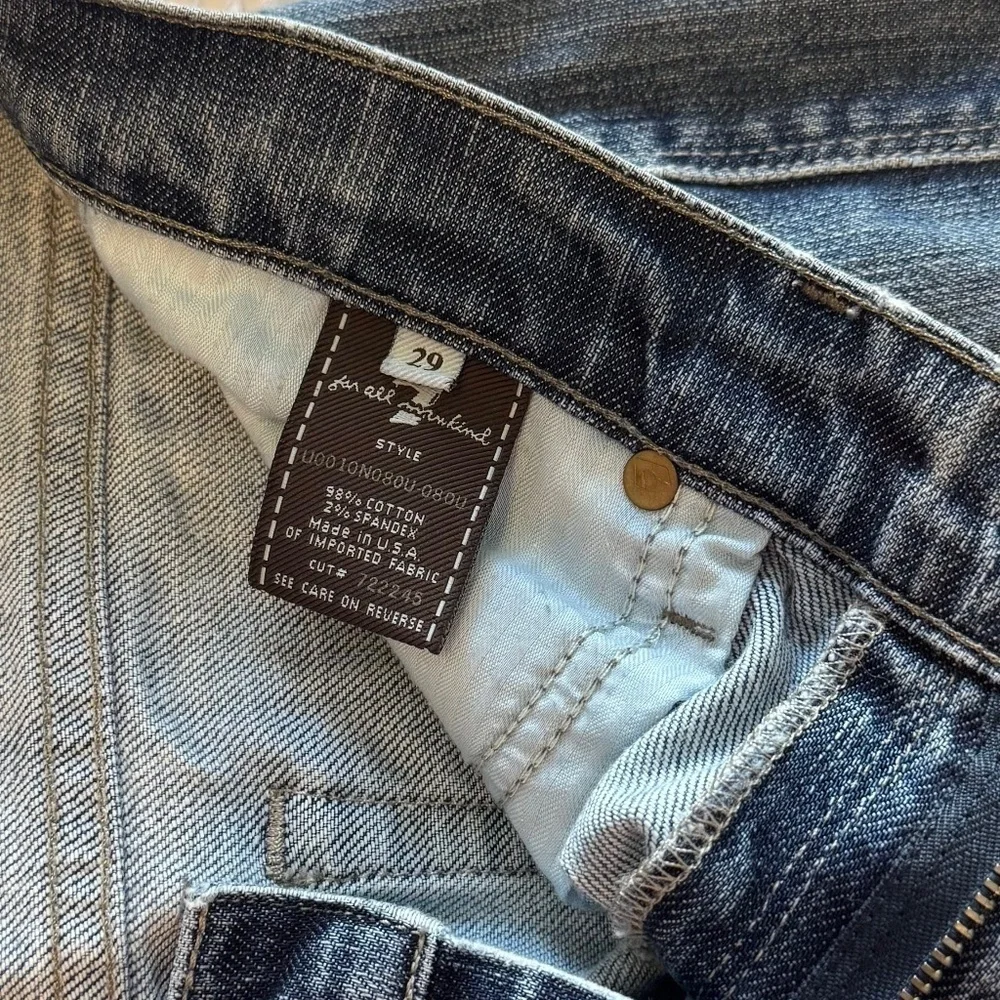 7 For all mankind women's jeans 29 mid rise straight leg Edie dark wash denim - Picture 10 of 10